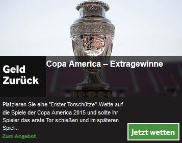 Copa America Cashback bei Betway