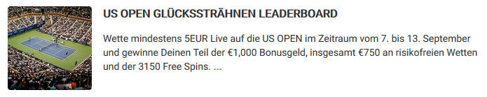 Unibet US Open Livewetten