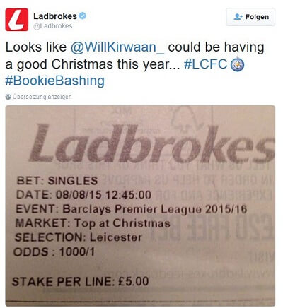 Ladbrokes Tweet