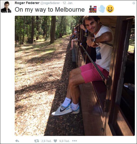 Federer Express nach Melbourne