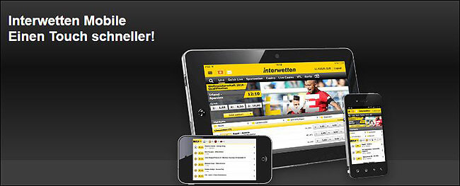 die mobilen Wetten beim Wettanbieter Interwetten Interwetten Mobile Wetten