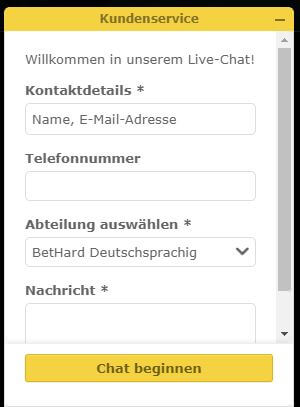 zum Bethard Kundenservice Bethard Kundenservice