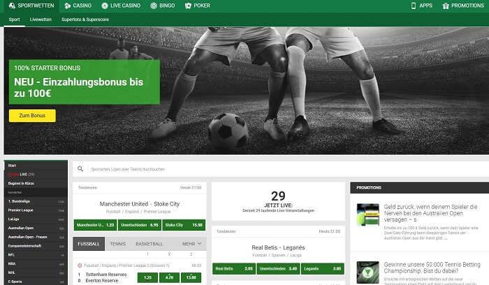 Unibet Website