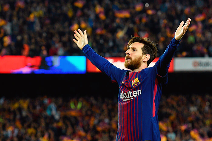 Credit: LLUIS GENE / AFP / picturedesk.com Lionel Messi FC Barcelona