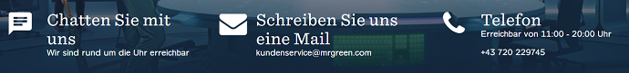 Kundendienst bei Mr Green