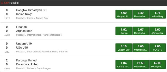 Zum Livewetten Angebot von Unibet! Unibet Livewetten