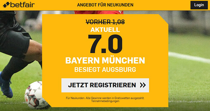 Bundesliga Quotenboost FC Bayern - Augsburg