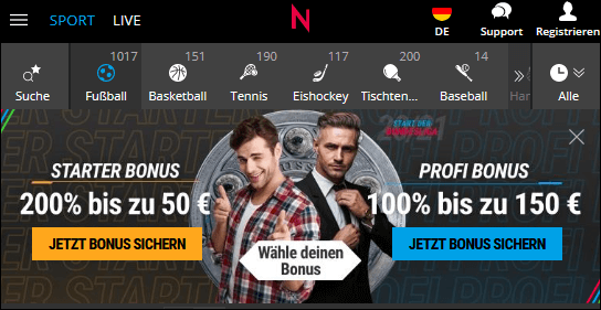 Neobet Sportwetten Bonus