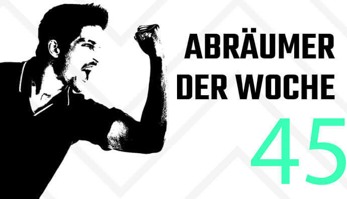 Sportwetten Abräumer der Woche 45