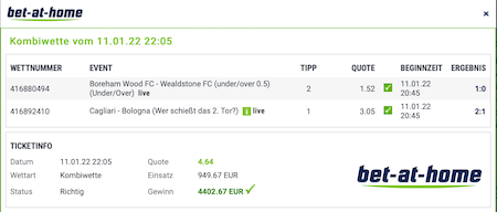 Sportwetten Abräumer der Woche 2