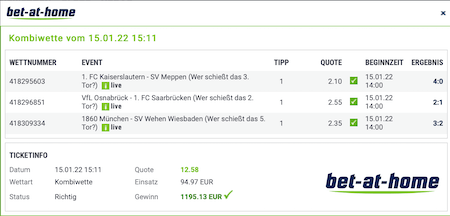 Sportwetten Abräumer der Woche 2