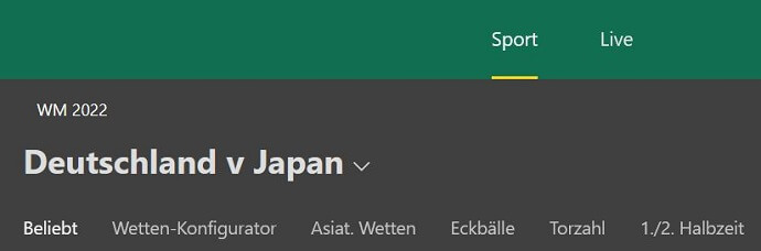 Deutschland - Japan Wetten