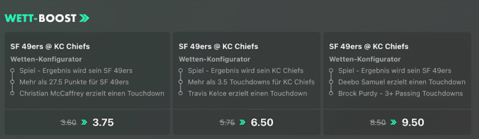 Bet365 Super Bowl Wettboosts