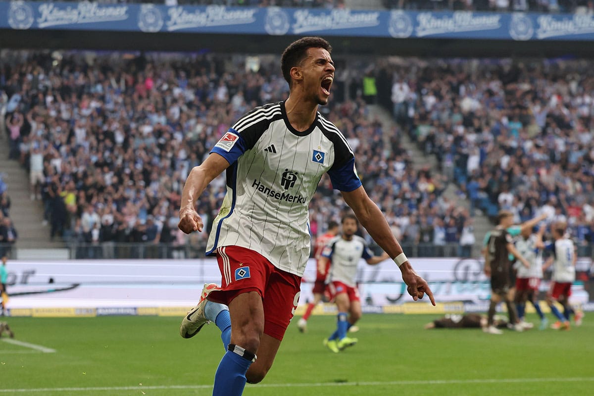 HSV Nürnberg Tipp Bild zeigt Robert Glatzel (© dpa picture alliance / Alamy Stock Photo)