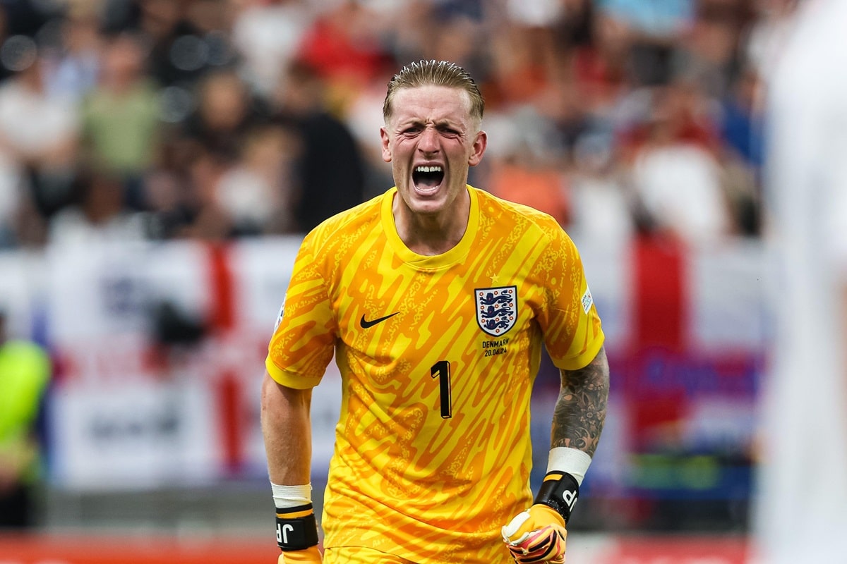 EM Tipps heute 25.06.2024 Bild zeigt Jordan Pickford (© Eibner-Pressefoto / Alamy Stock Photo)