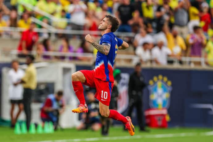 USA Bolivien Tipp Bild zeigt Christian Pulisic (© Brazil Photo Press / Alamy Stock Photo)