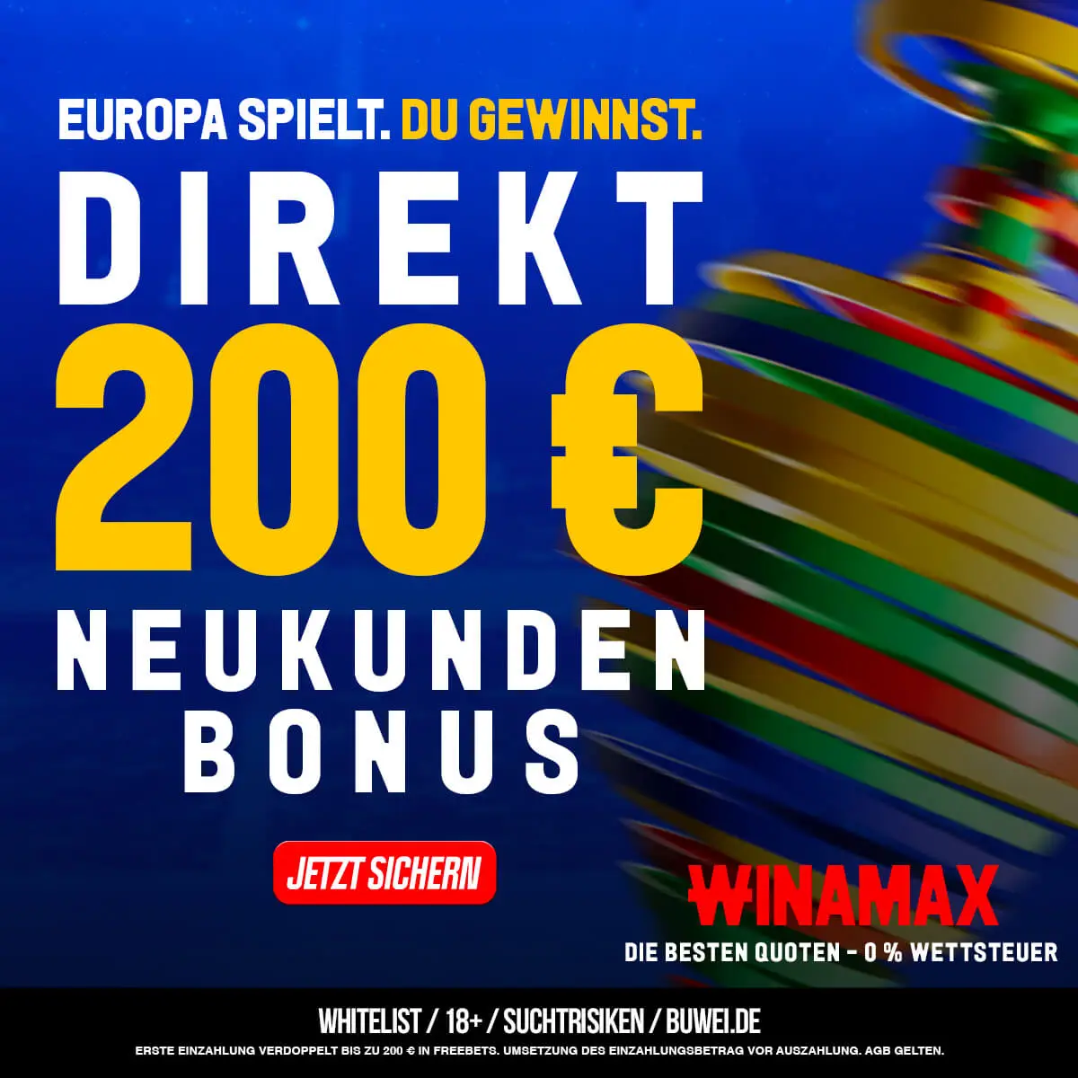 200 Euro Neukundenbonus Winamax Freebets