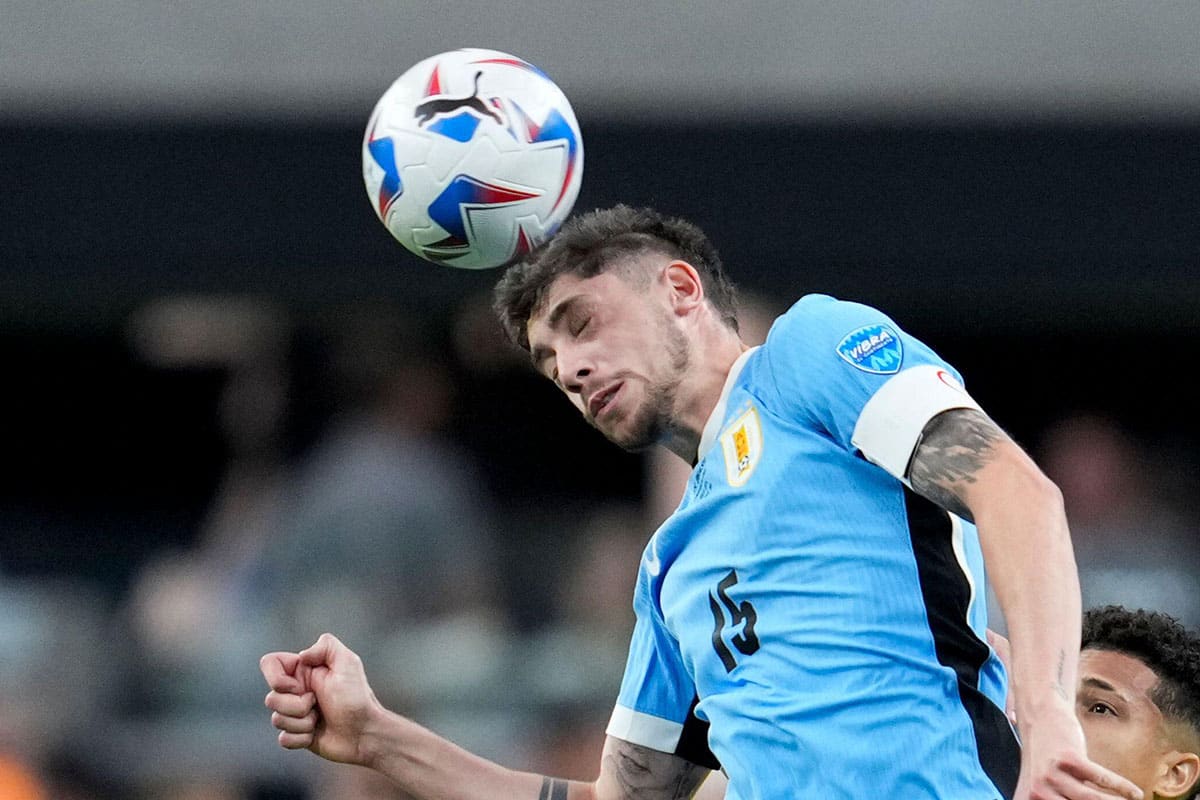 Uruguay Kolumbien Tipp Bild zeigt Federico Valverde (© Associated Press / Alamy Stock Photo)