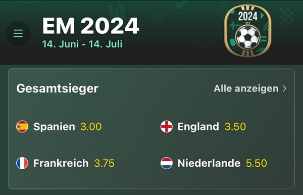 em turnierbaum europameister 2024 quoten