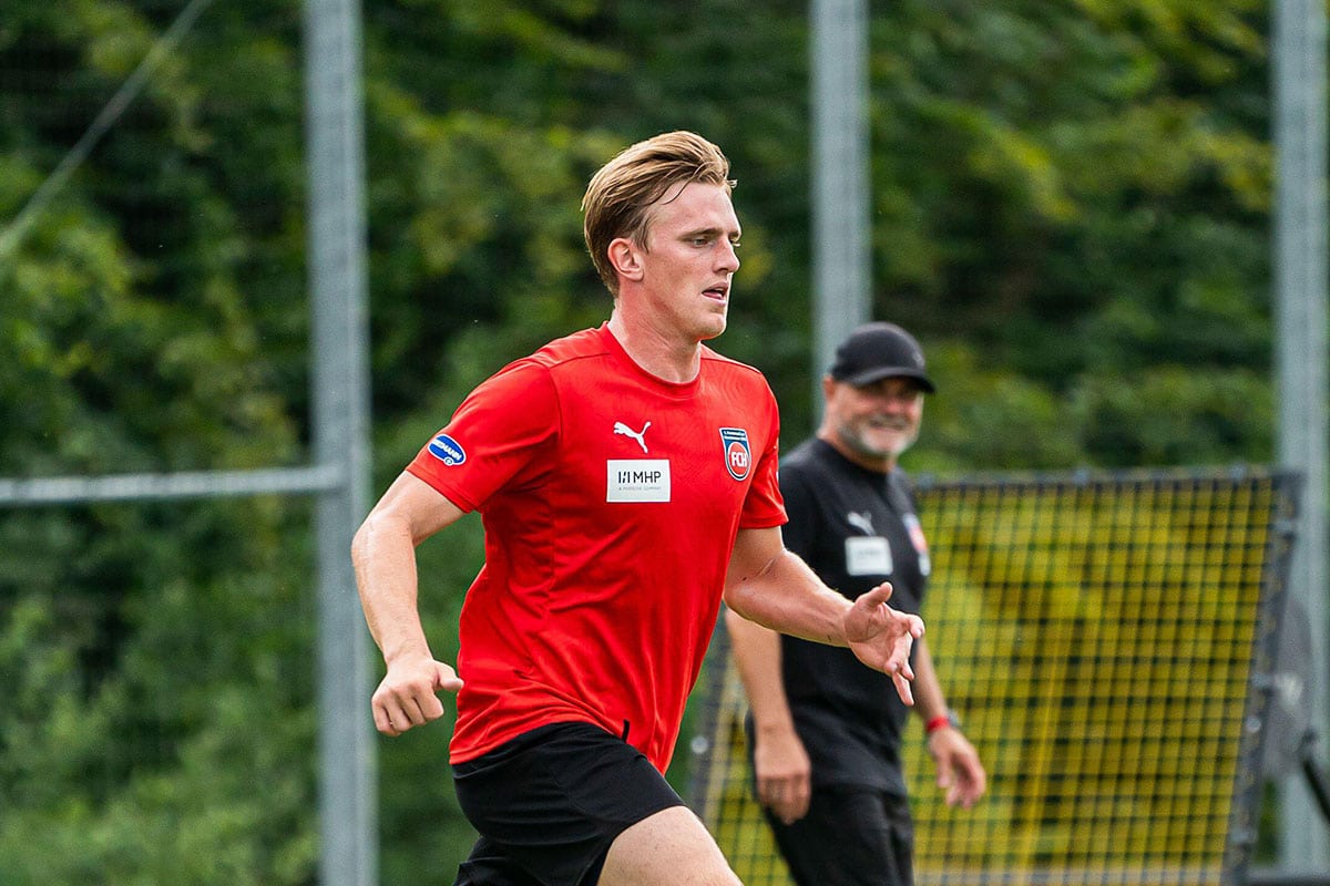 Villingen Heidenheim Tipp / Bild zeigt Heidenheims Mikkel Kaufmann (© Eibner-Pressefoto / Alamy Stock Photo)