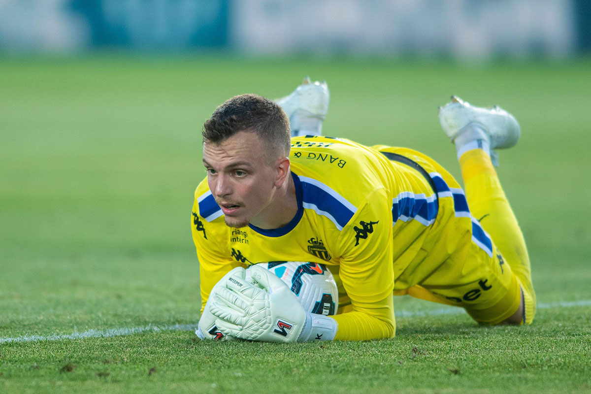 Monaco St. Etienne Tipp / Bild zeigt ASM-Torwart Philipp Kohn (© rosdemora / Alamy Stock Photo)