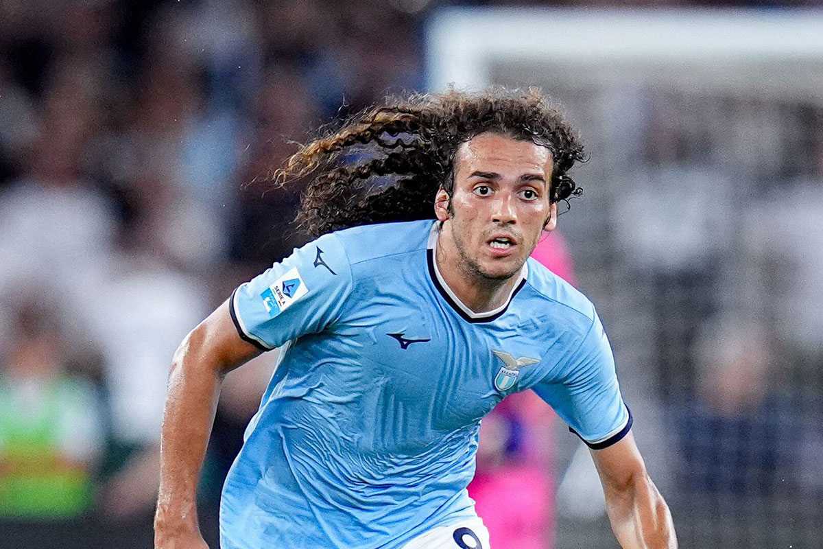 Lazio Rom AC Milan Tipp Bild zeigt Lazios Matteo Guendouzi © Giuseppe Maffia / Alamy Stock Photo