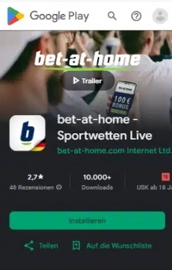 Bet-at-home iOS Wettapp