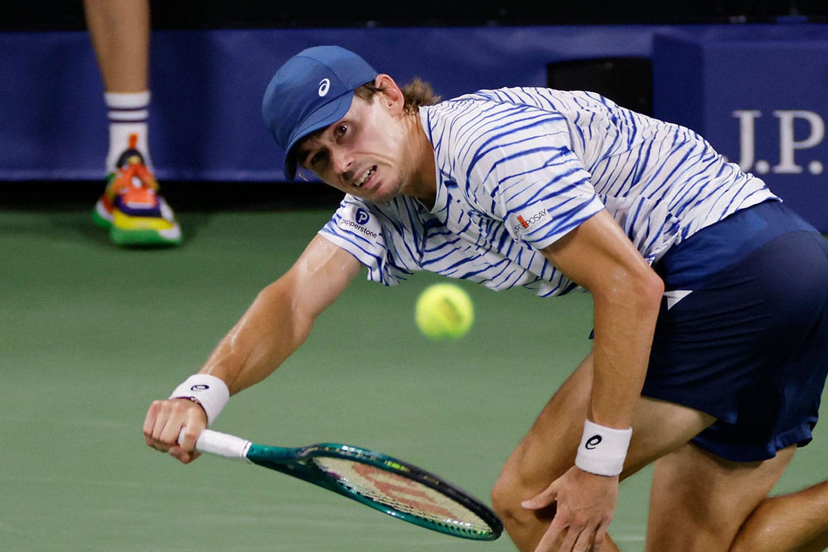 US Open Tipps heute 02.09. Bild zeigt Alex de Minaur (© Associated Press / Alamy Stock Photo)