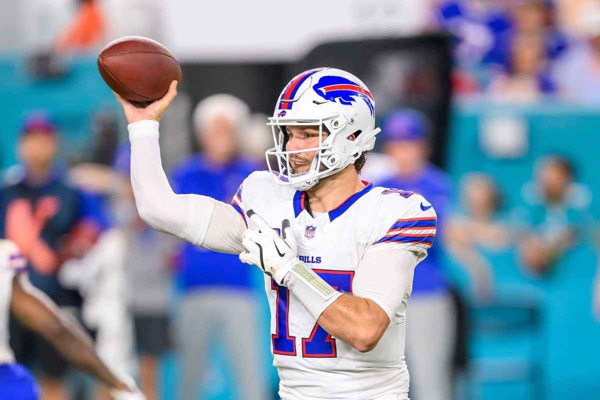 Bills Jaguars Tipp Bild zeigt Josh Allen © Associated Press / Alamy Stock Photo