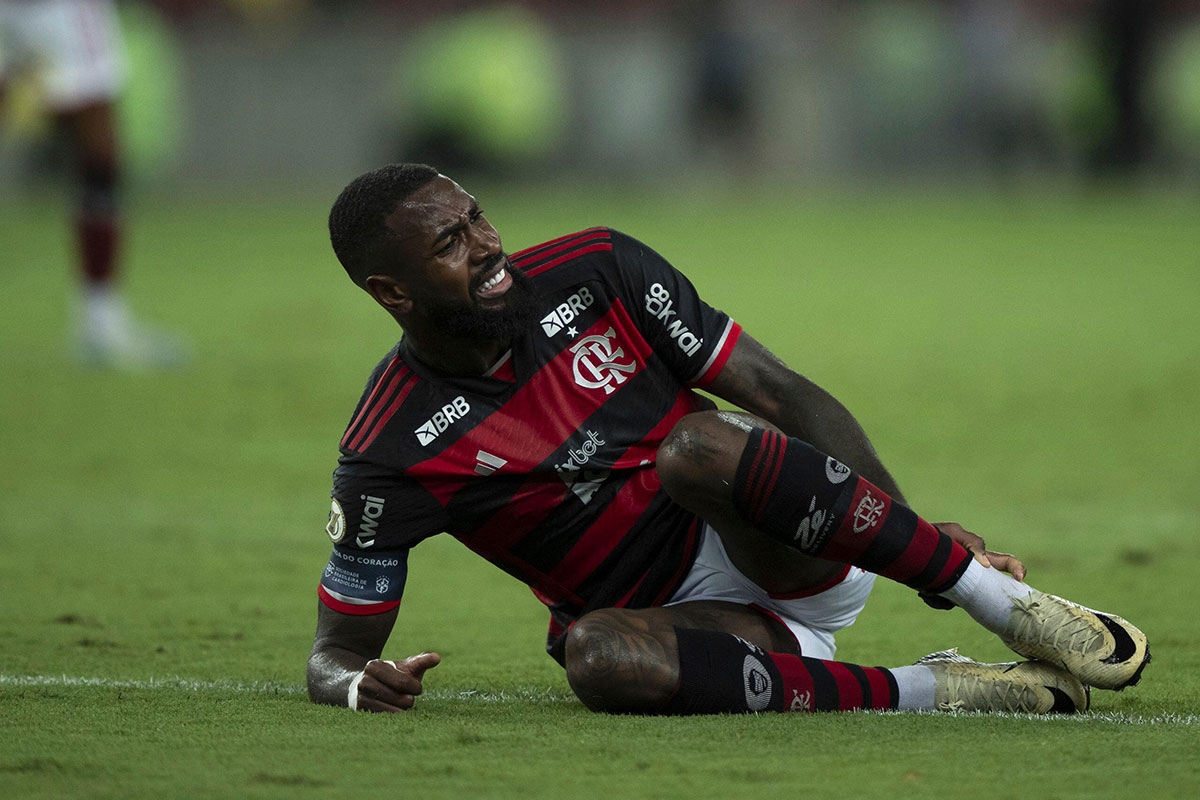 Flamengo Corinthians Tipp Bild zeigt Flamengo-Spieler Gerson © Associated Press / Alamy Stock Photo