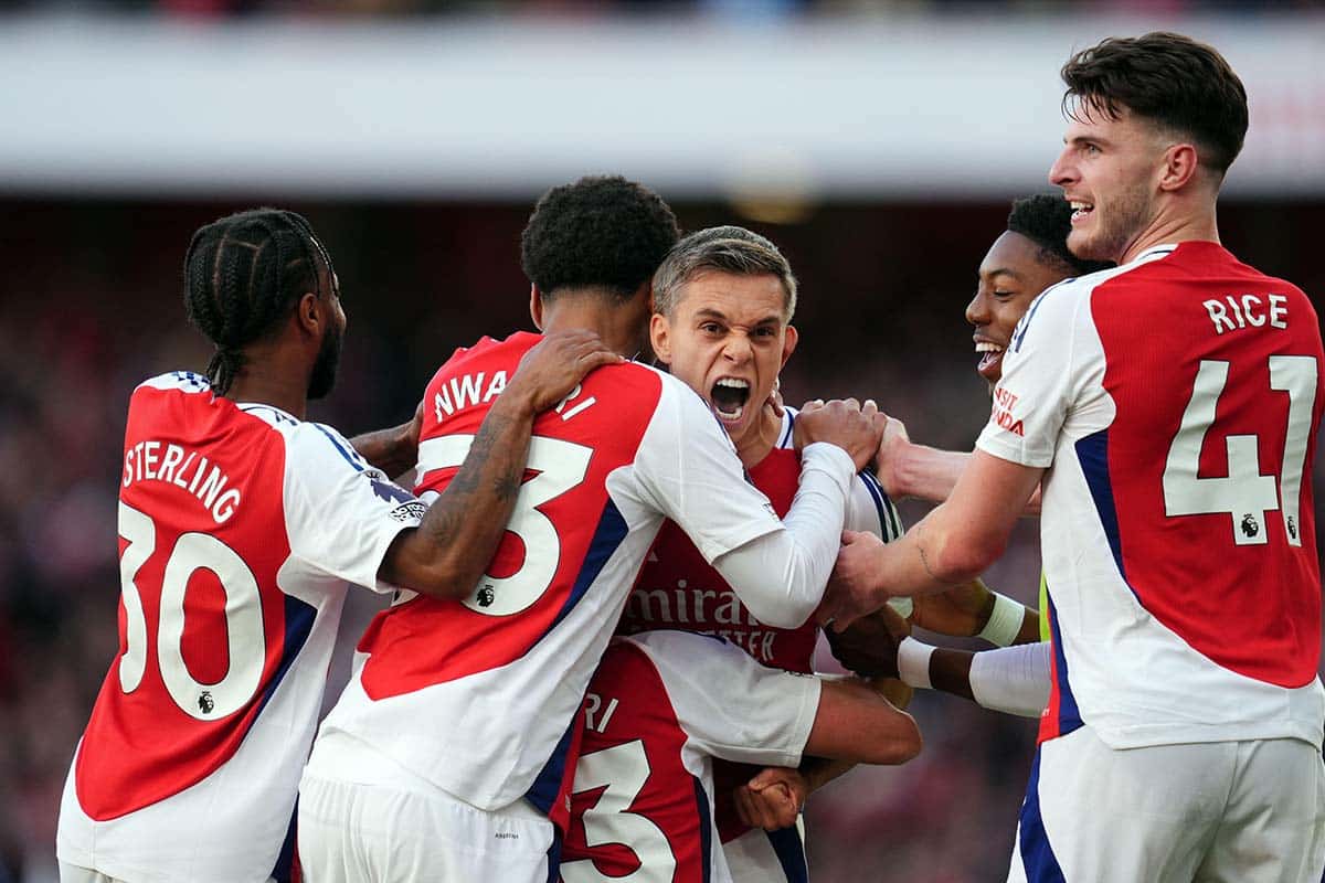 Arsenal PSG Tipp Bild zeigt Leandro Trossard © PA Images / Alamy Stock Photo