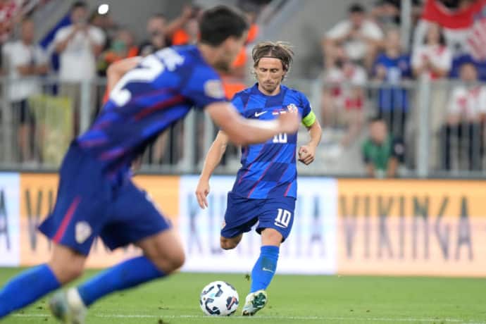 Kroatien Schottland Tipp Bild zeigt Luka Modric © Associated Press / Alamy Stock Photo