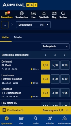 AdmiralBet wetten