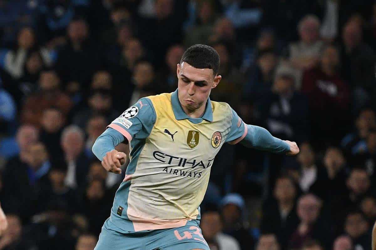 Manchester-City Sparta Prag Tipp Bild zeigt Phil Foden © Vitalii Kliuiev / Alamy Stock Photo