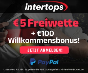 Intertops 5 Euro Freiwette