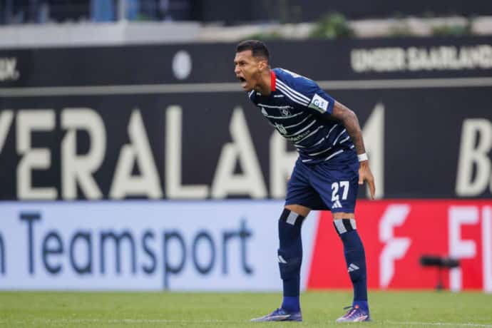 2. Liga heute 13. Spieltag Bild zeigt Frust beim HSV © dpa picture alliance / Alamy Stock Photo