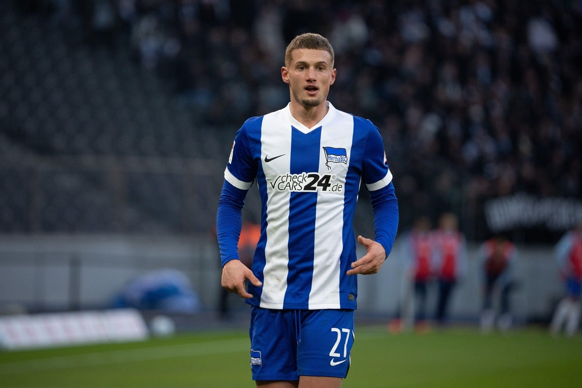 Magdeburg Hertha Tipp Bild zeigt Michaël Cuisance © dpa picture alliance / Alamy Stock Photo