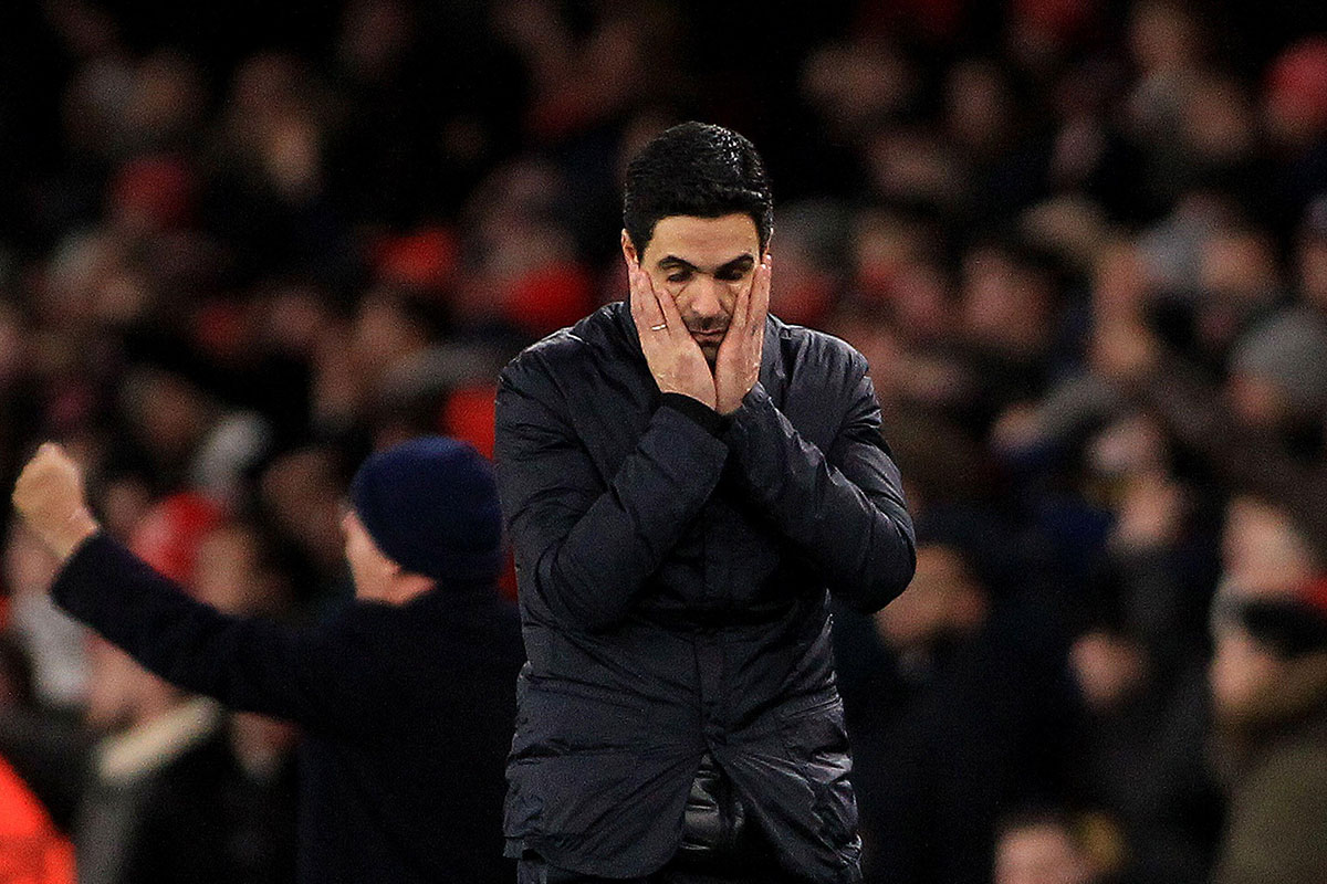 Arsenal Crystal Palace Tipp Bild zeigt Mikael Arteta © Andrew Orchard sports photography / Alamy Stock Photo