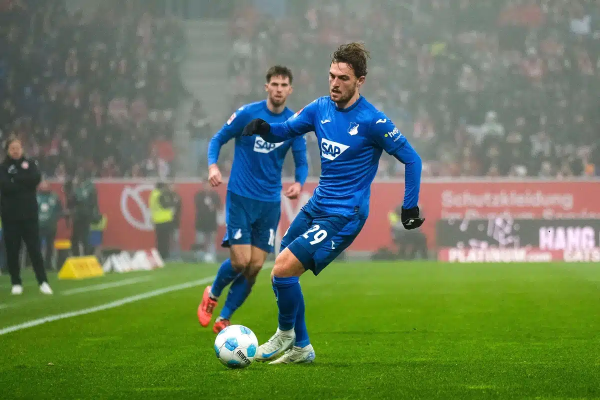 Hoffenheim Freiburg Tipp Bild zeigt Jacob Bruun Larsen © dpa picture alliance / Alamy Stock Photo