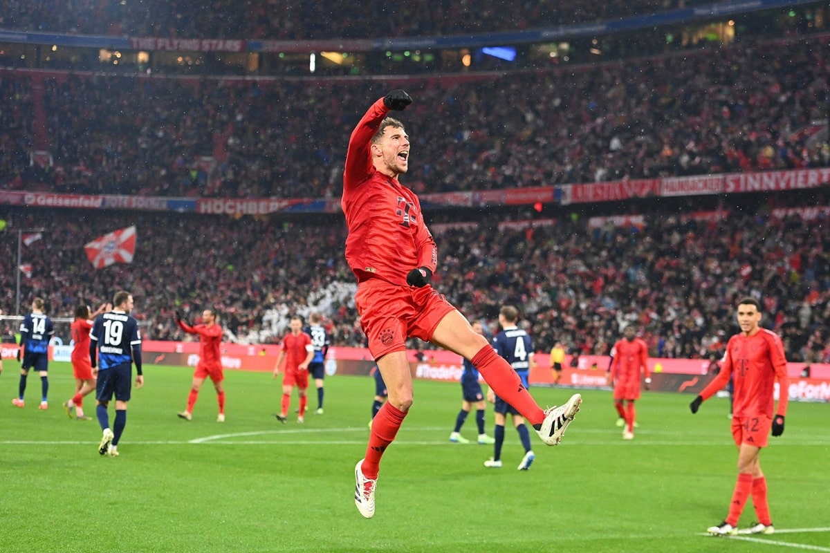 Schachtjor Donezk Bayern Tipp Bild zeigt Leon Goretzka © dpa picture alliance / Alamy Stock Photo