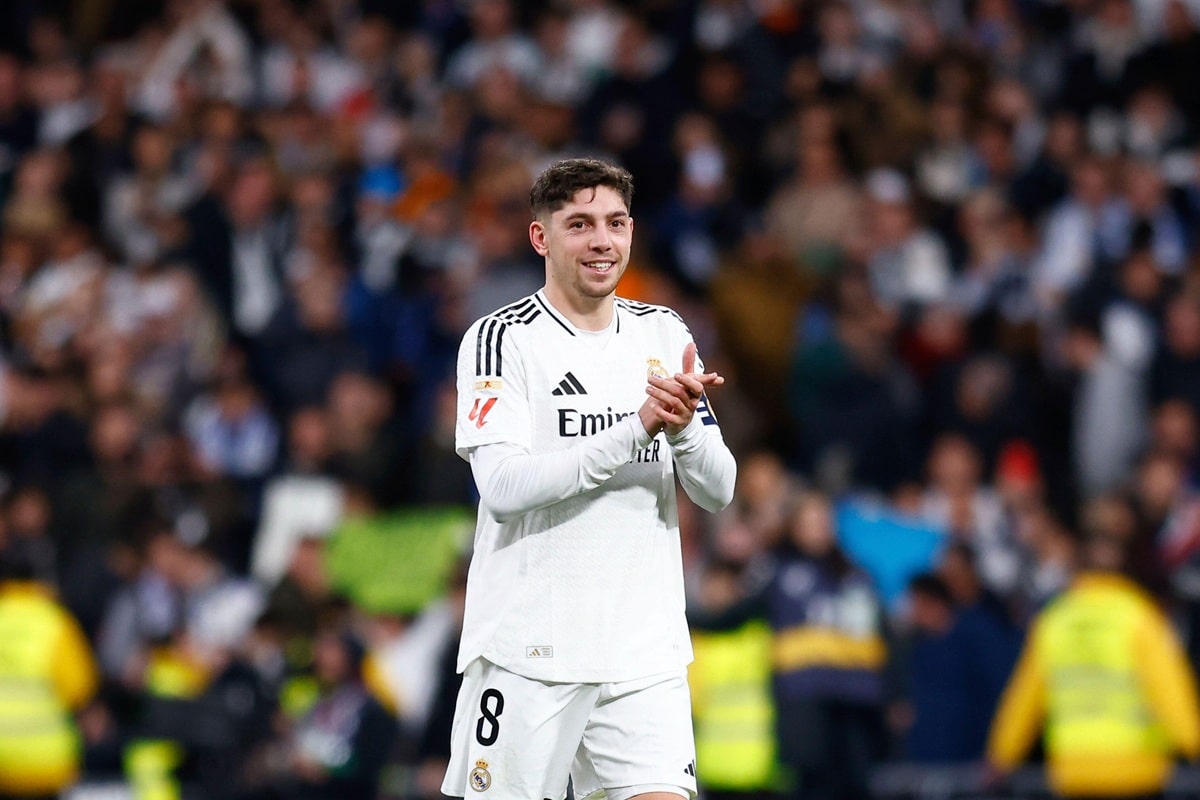 Real Madrid Red Bull Salzburg Tipp Bild zeigt Federico Valverde © Associated Press / Alamy Stock Photo