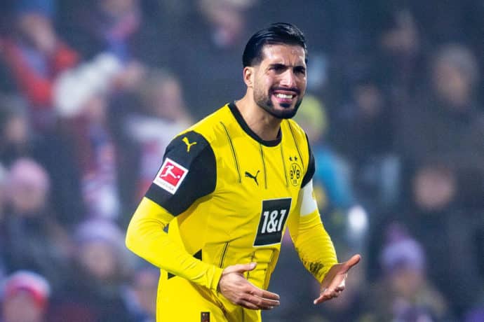 Frankfurt Dortmund Tipp Bild zeigt Emre Can © dpa picture alliance / Alamy Stock Photo