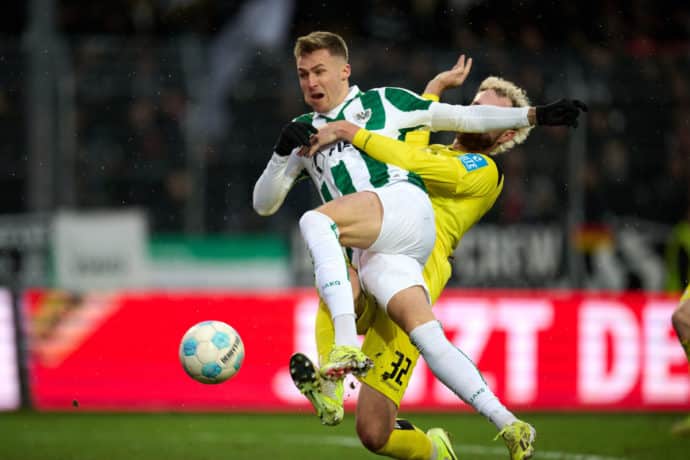 Preußen Münster Fürth Tipp Bild zeigt Joel Grodowski © dpa picture alliance / Alamy Stock Photo