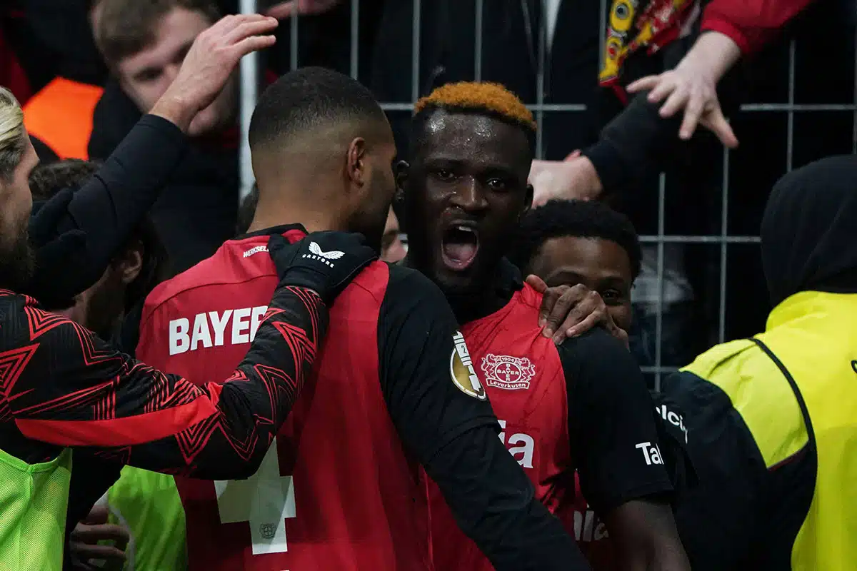 Leverkusen Bayern Tipp Bild zeigt Victor Boniface © dpa picture alliance / Alamy Stock Photo