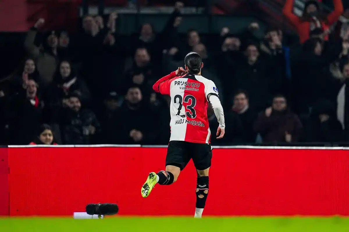 Feyenoord Rotterdam AC Milan Tipp Bild zeigt Anis Hadj Moussa © box to box pictures / Alamy Stock Photo