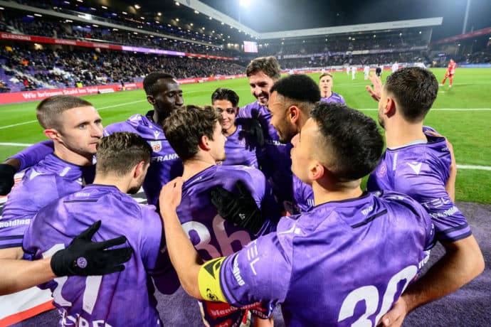 Bild zeigt Jubel von Austria Wien Experten Tipps Bundesliga Österreich 17. Spieltag © APA-PictureDesk / Alamy Stock Photo