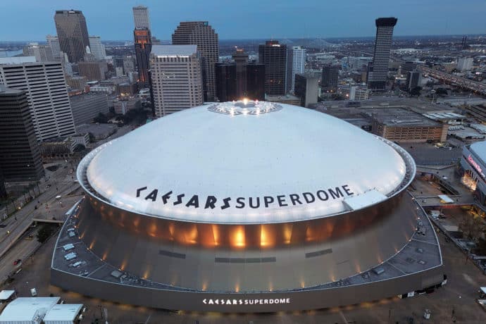 Super Bowl 2025 Stadion Caesars Superdome New Orleans