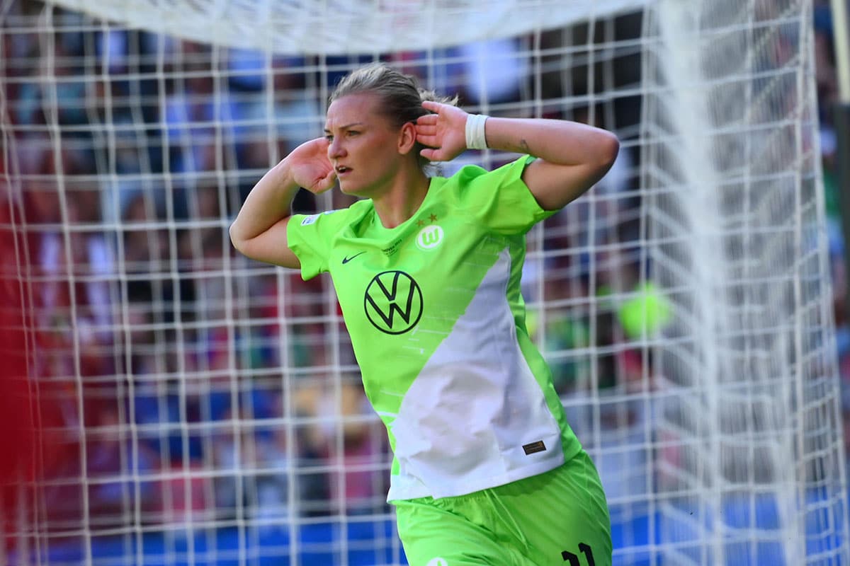 Wolfsburg Barcelona Frauen Tipp Bild zeigt Alexandra Popp © Vitalii Kliuiev / Alamy Stock Photo