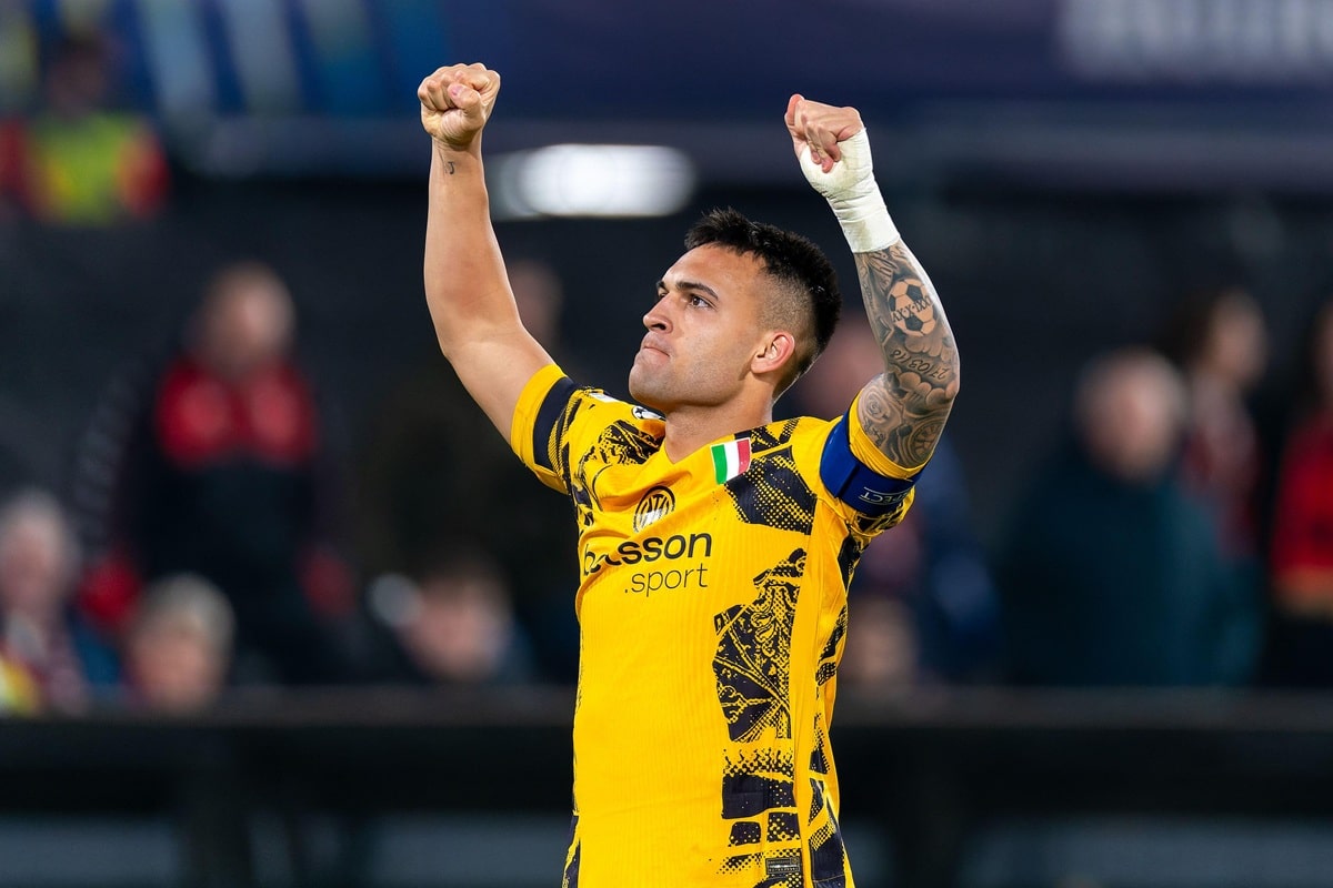 Inter Mailand Feyenoord Rotterdam Tipp Bild zeigt Lautaro Martinez © Orange Pics BV / Alamy Stock Photo