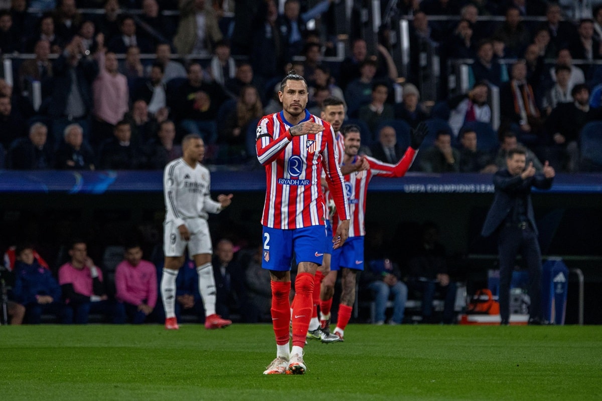 Atletico Madrid Real Madrid Tipp Bild zeigt José María Giménez © D. Canales Carvajal / Alamy Stock Photo